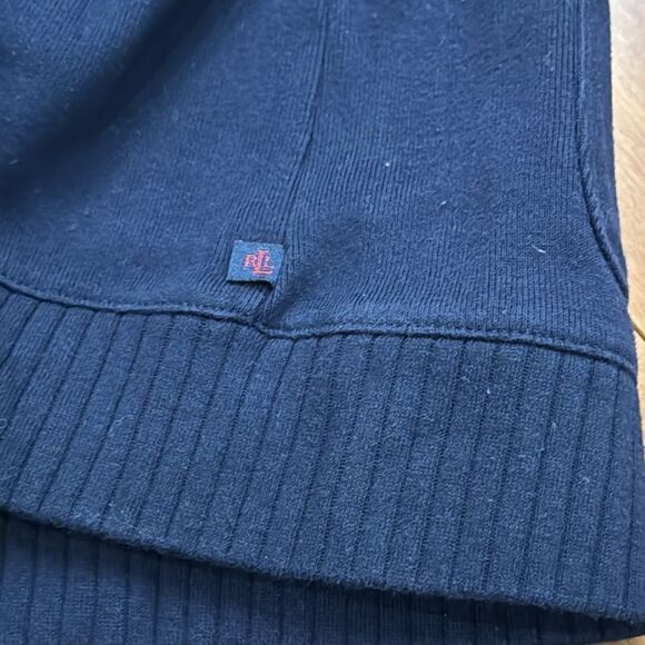 Lauren Ralph Lauren Womens Sweater Cardigan Navy Blue Shawl Collar size 1X - Picture 6 of 10